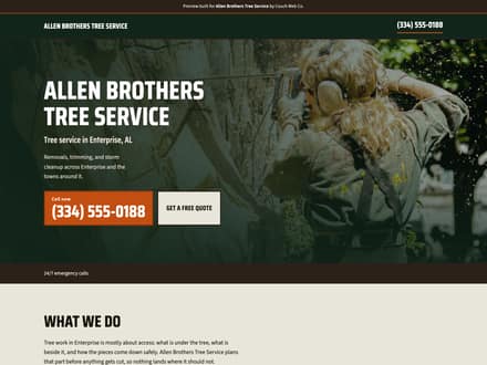 The Allen Brothers Tree Service site